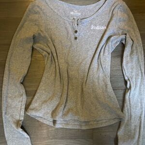 Hollister Gray Long Sleeve
